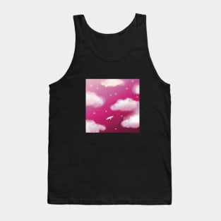 Beautiful Pink Night Sky Tank Top